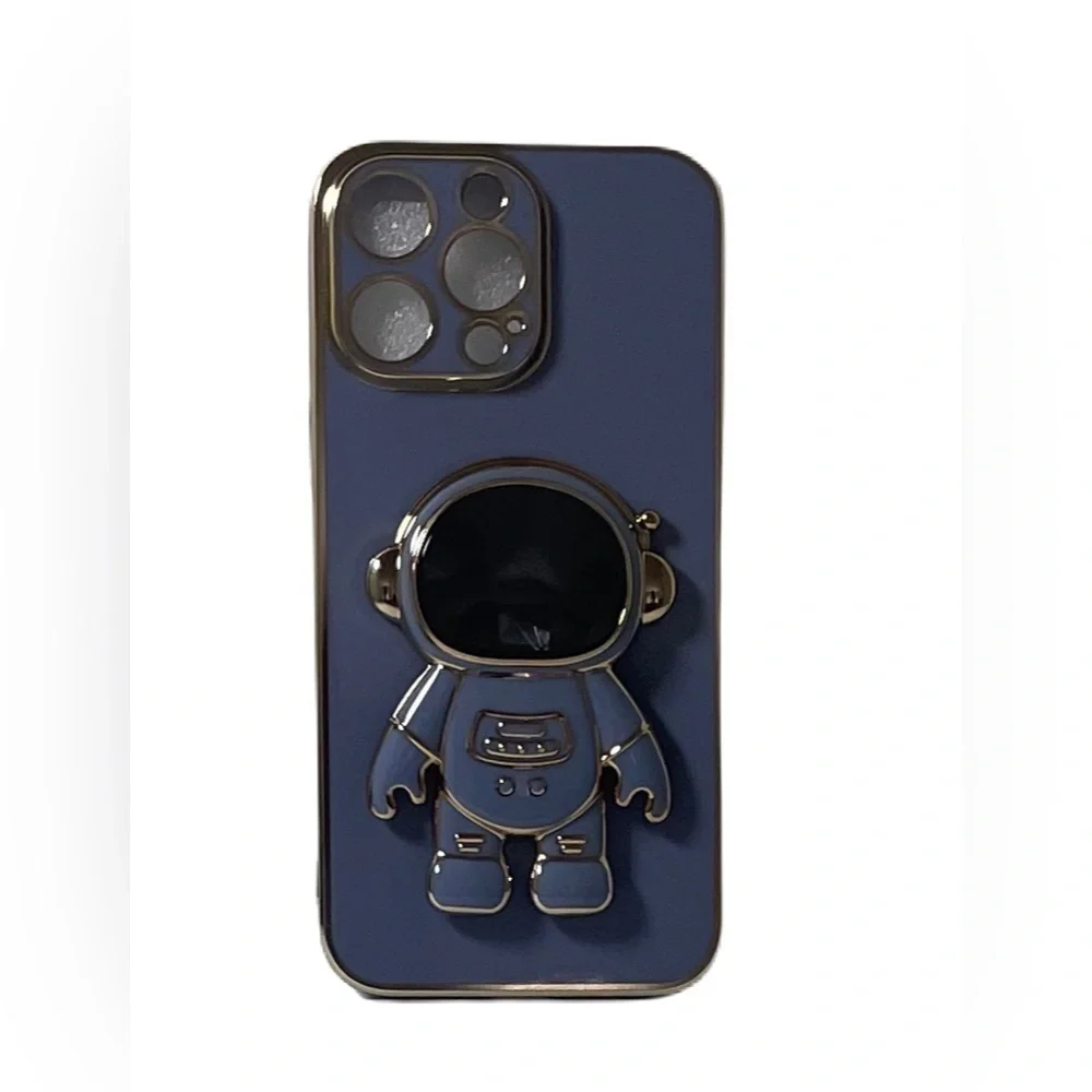 New Blue Soft Cover Astronaut Phone Case for iPhone 14 Pro Max - Picture 3 of 3
